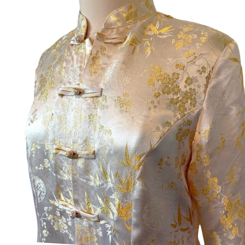 Vintage‎ Asian Silk Embroidered Brocade Coat - Picture 13 of 13
